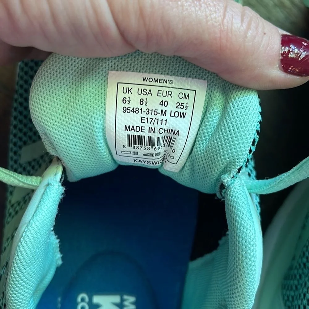 K Swiss tubes sneakers‎ green women’s size 6.5